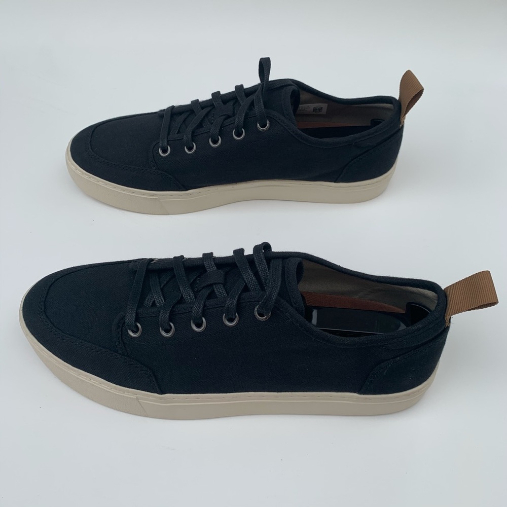 Toms Landen Black Canvas Sneakers size 8.5